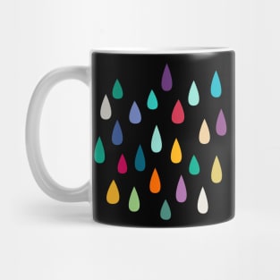 Rainbow Raindrops Jewelled Multicolour Colourful Mug